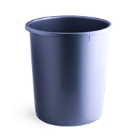 Waste Paper Basket (7 Ltr) (Silver)